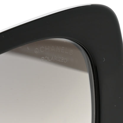 Chanel Acetate Rectangle Sunglasses 5504-A Black 7 of 7