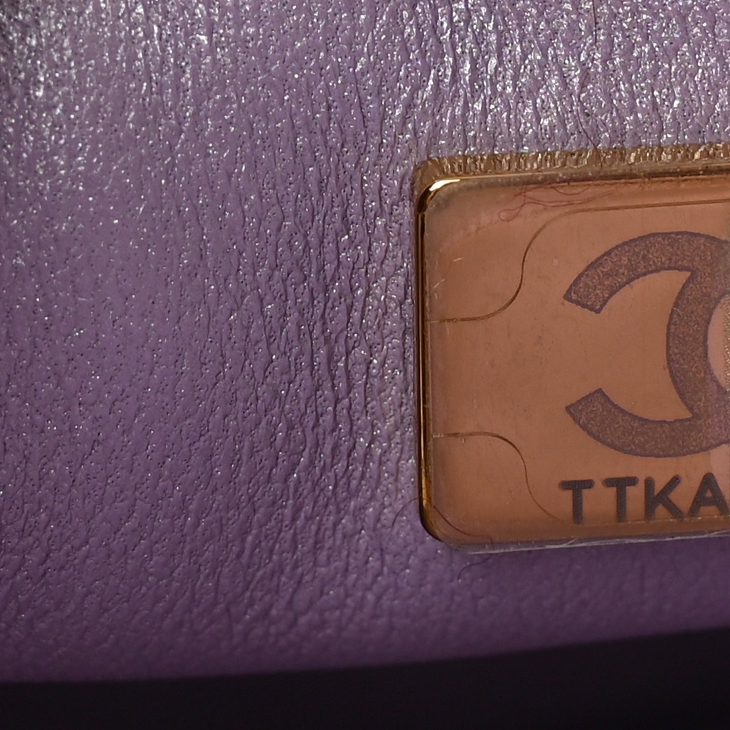 Glittered Aged Calfskin Quilted Mini 2.55 Reissue Flap Lilac