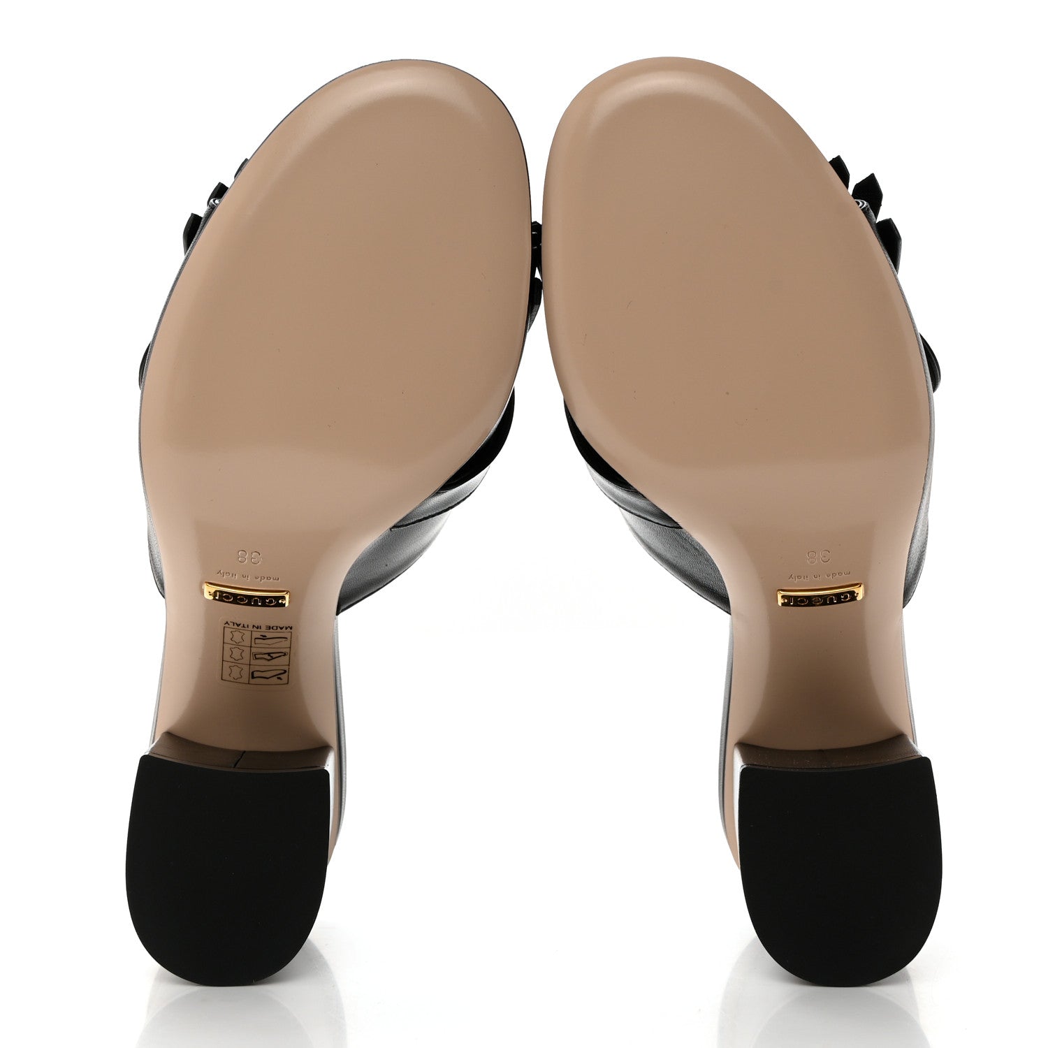 Gucci Malaga Kid GG Marmont Fringe 75mm Slide Sandals 38 Black 5 of 9