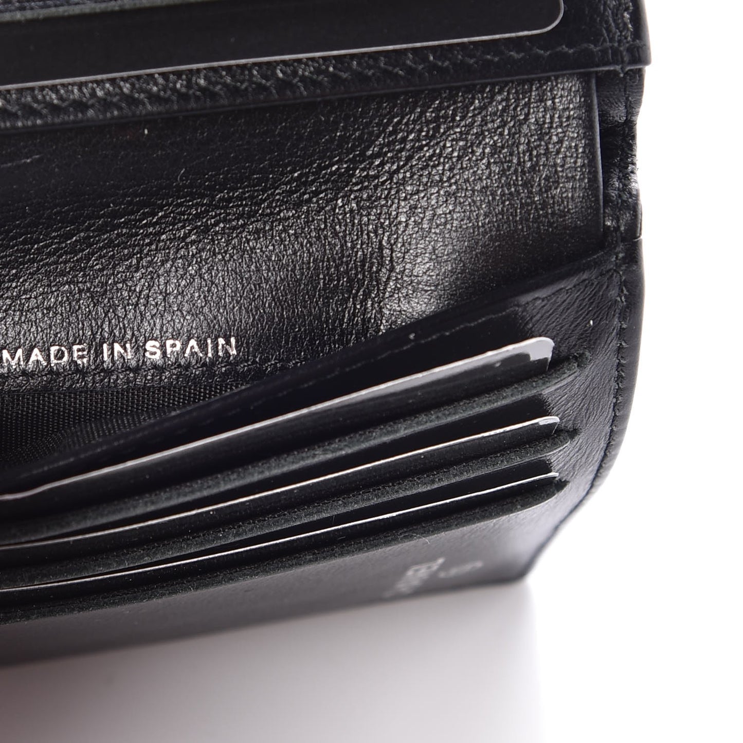 Caviar Timeless CC Compact French Wallet Black
