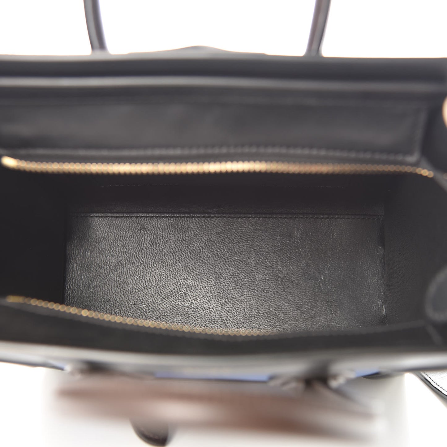 Smooth Calfskin Bullhide Nano Tri-Color Luggage Indigo