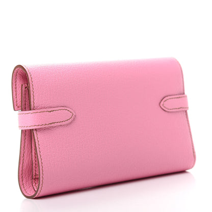 Hermes Chevre Mysore Medium Kelly Wallet 5P Pink 3 of 6