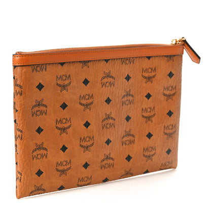 MCM Visetos Mini Pouch Cognac 3 of 9