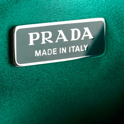 Prada Satin Crystal Mini Re-Edition 2000 Bag Mango 6 of 10