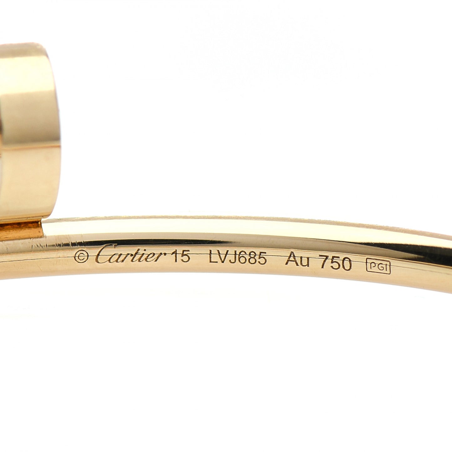18K Yellow Gold Small Juste Un Clou Bracelet 15