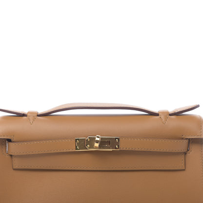 Hermes Swift Kelly Pochette Clutch Sesame 10 of 11