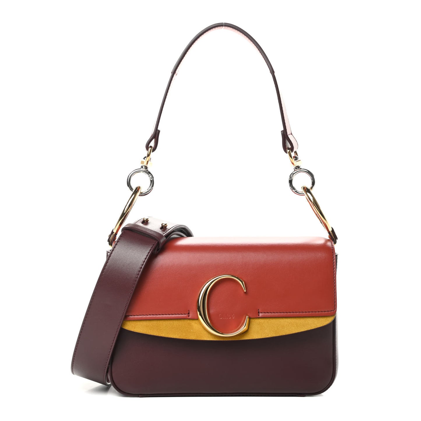 Calfskin Small C Double Carry Multicolor
