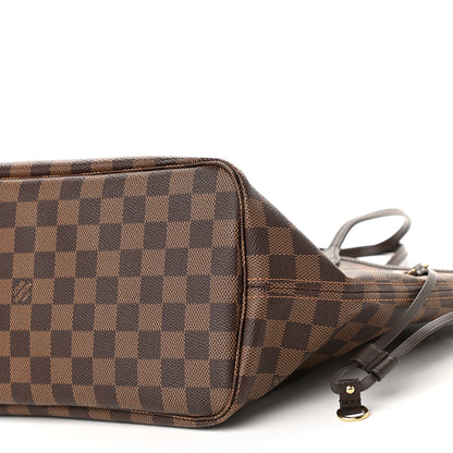 Louis Vuitton Damier Ebene Neo Neverfull MM Rose Ballerine 9 of 10