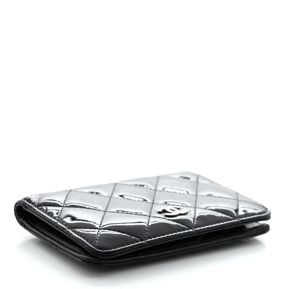 Chanel Patent Quilted Card Holder Wallet Black 4 of 12