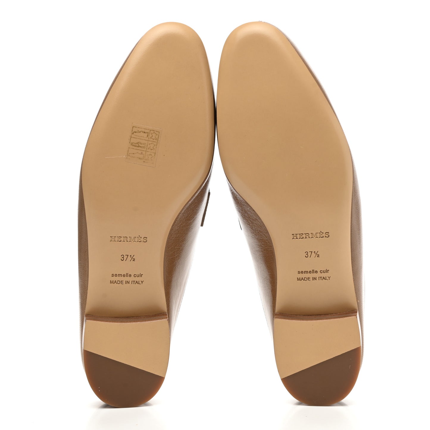 Goatskin Rivoli Mules 37.5 Havane