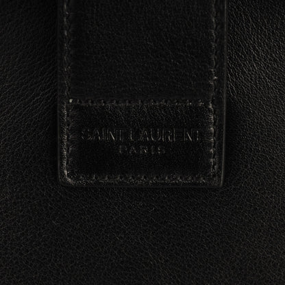 Saint Laurent Calfskin Small Monogram Cabas Black 6 of 9