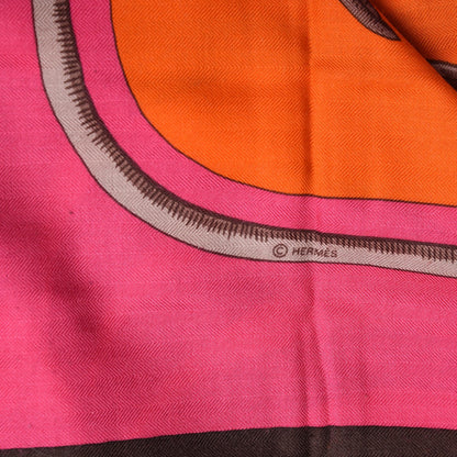 Hermes Cashmere Silk Tigre Royal Shawl 140 4 of 7