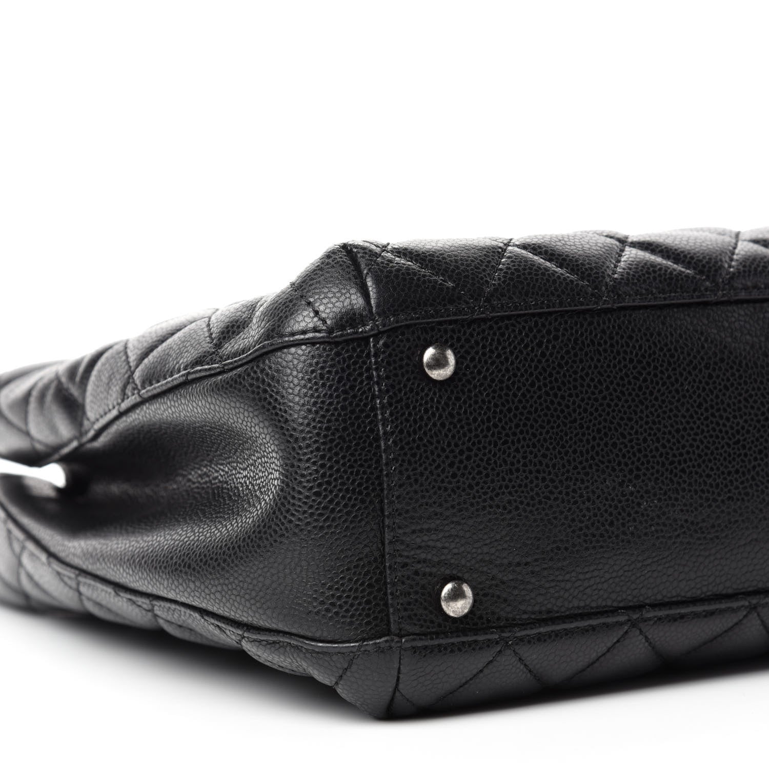 Chanel Caviar Quilted City Shopping Tote Black 6 of 10