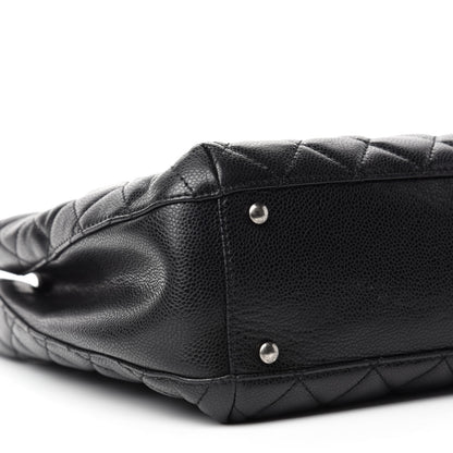 Chanel Caviar Quilted City Shopping Tote Black 6 of 10