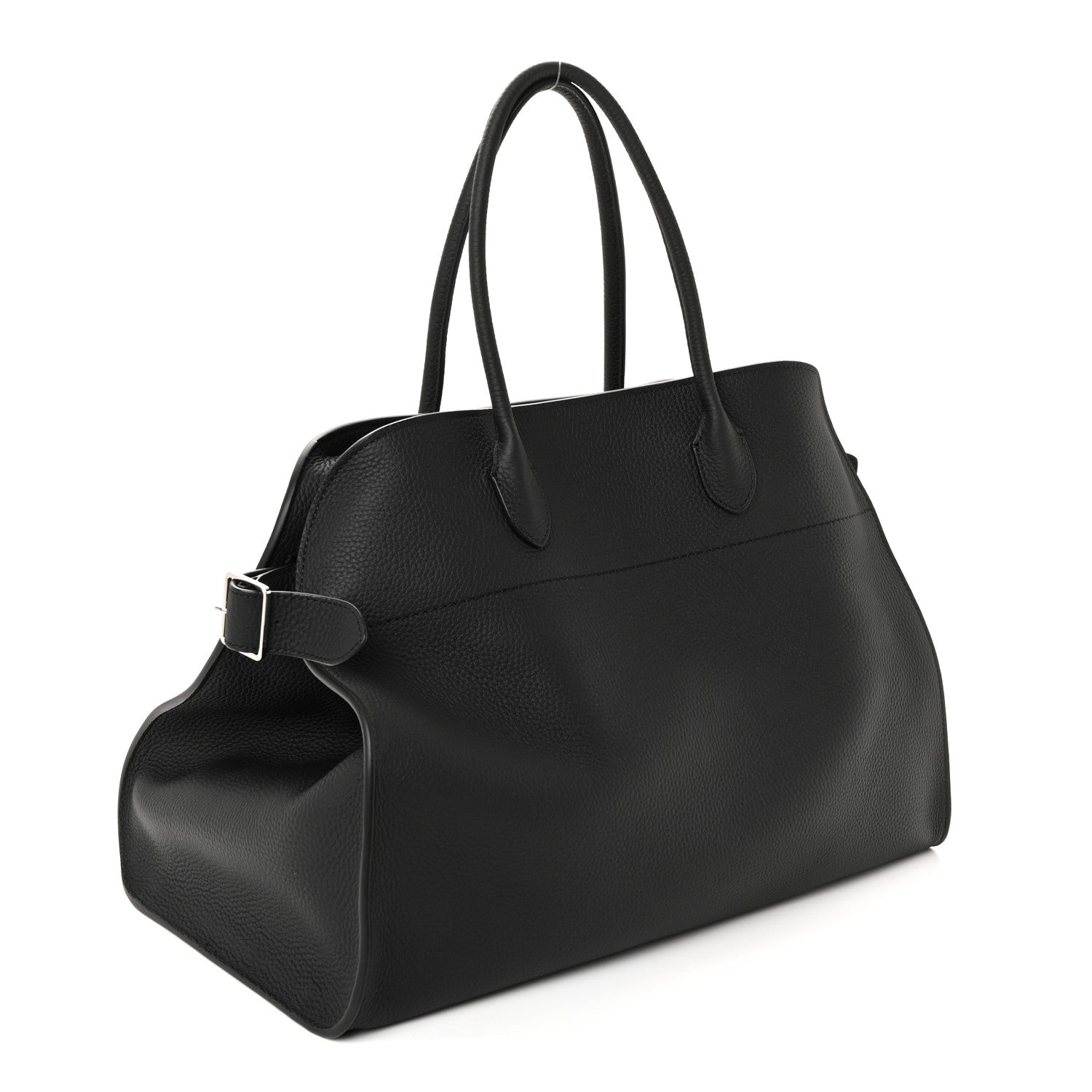 The Row Grained Calfskin Soft Margaux 17 Black 4 of 17