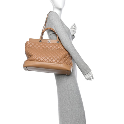 Chanel Aged Calfskin Quilted Be CC Tote Beige 2 of 11