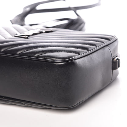 Saint Laurent Calfskin Matelasse Monogram Lou Camera Bag Black 9 of 9
