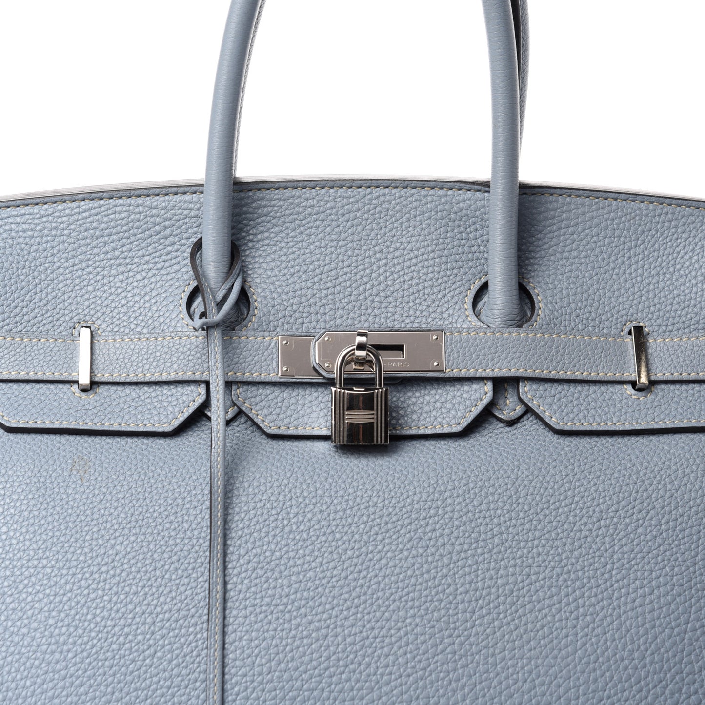 Togo Birkin 35 Bleu Lin