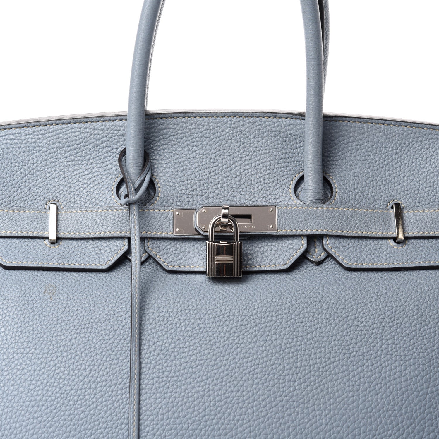 Hermes Togo Birkin 35 Bleu Lin 16 of 16