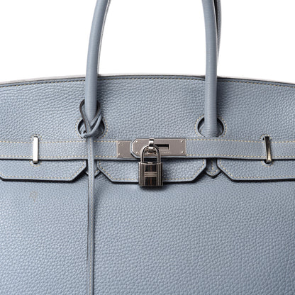 Hermes Togo Birkin 35 Bleu Lin 16 of 16