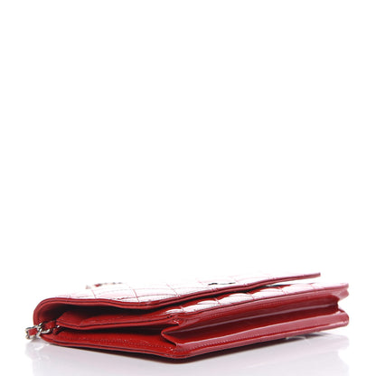 Chanel Patent Quilted Wallet On Chain WOC Red 4 of 19