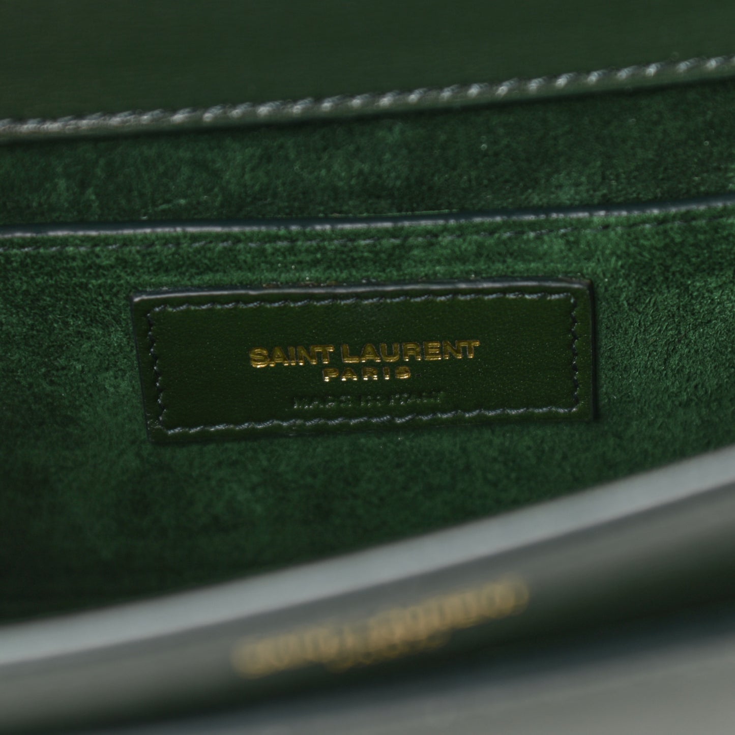 Calfskin Medium Monogram Sunset Dark Green