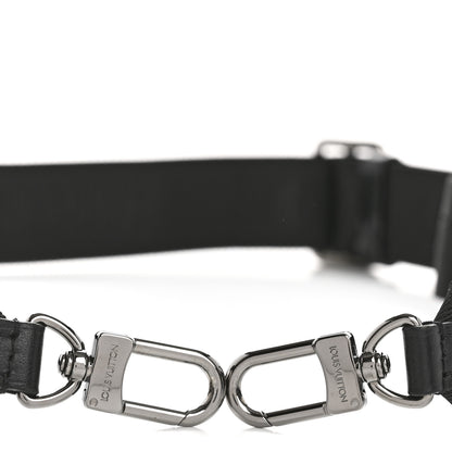 Louis Vuitton Nylon Jacquard Monochrome Sporty Bandouliere Shoulder Strap Black 3 of 4