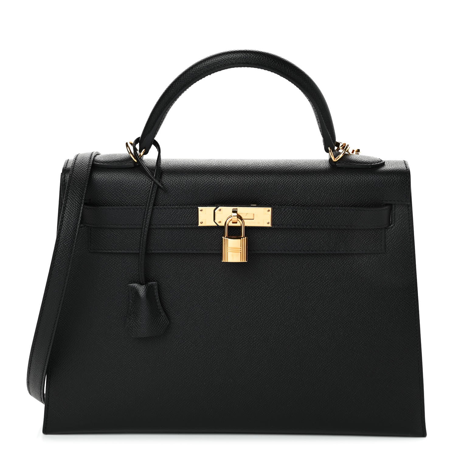 Hermes Epsom Kelly Sellier 32 Black 1 of 10