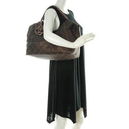 Chanel Metallic Calfskin Baby Coco Cabas Bronze 2 of 8