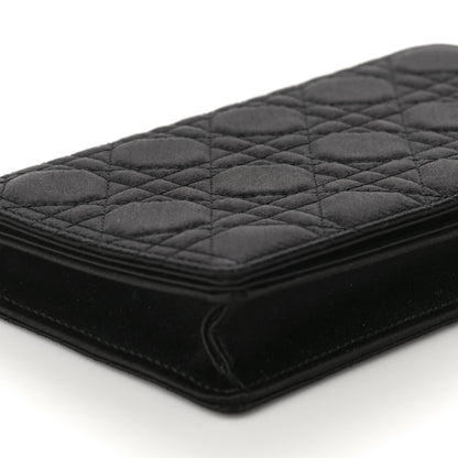 Christian Dior Satin Cannage Lady Dior Clutch Black 11 of 13