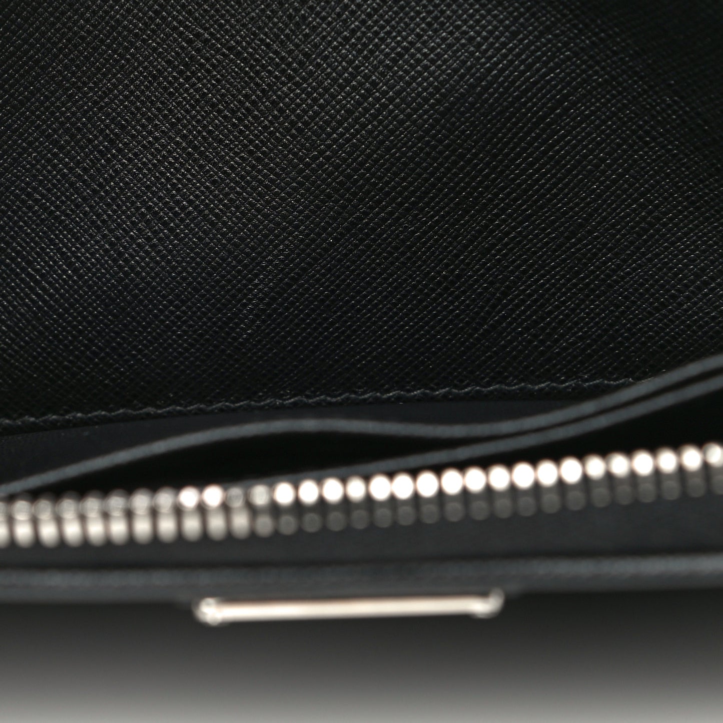 Tessuto Nylon Zip Around Wallet Black