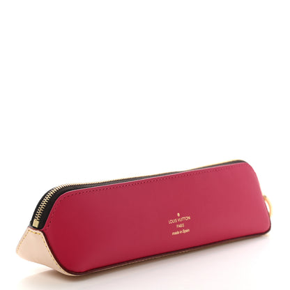 Louis Vuitton Monogram 2021 Christmas Animation Hollywood Elizabeth Pencil Pouch Coquelicot 3 of 8