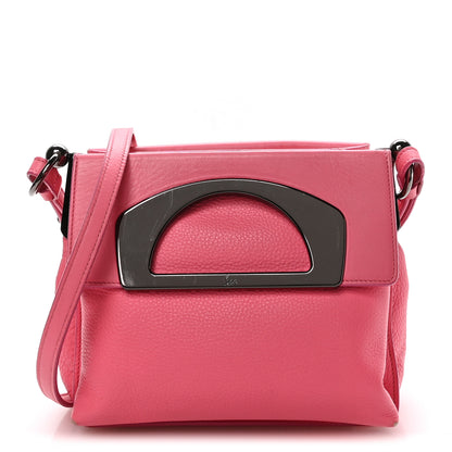 Christian Louboutin Grained Calfskin Passage Messenger Pink 1 of 12