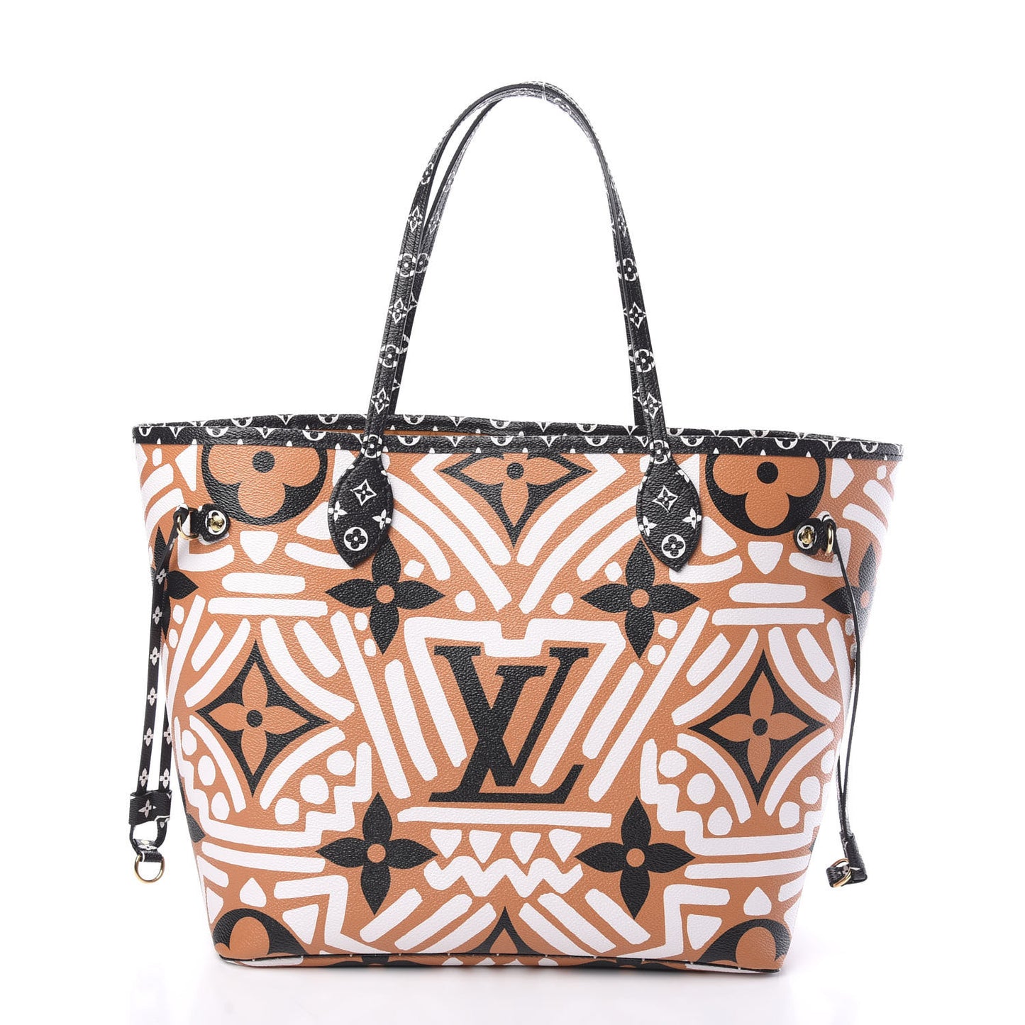 Monogram Giant Crafty Neverfull MM Creme Caramel