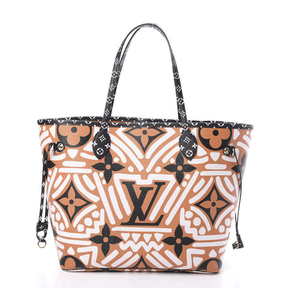 Louis Vuitton Monogram Giant Crafty Neverfull MM Creme Caramel 2 of 9