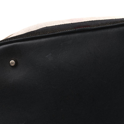 Burberry Canvas Mega Check Medium Susanna Hobo Black 6 of 12