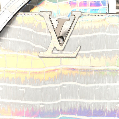 Louis Vuitton Alligator Mini Capucines Silver 7 of 9