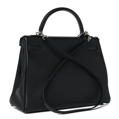 Hermes Togo Kelly Retourne 32 Black 3 of 15