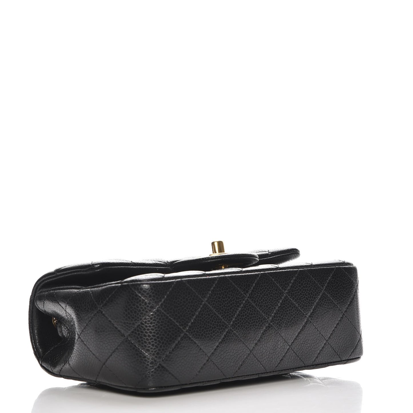 Caviar Quilted Mini Rectangular Flap Black