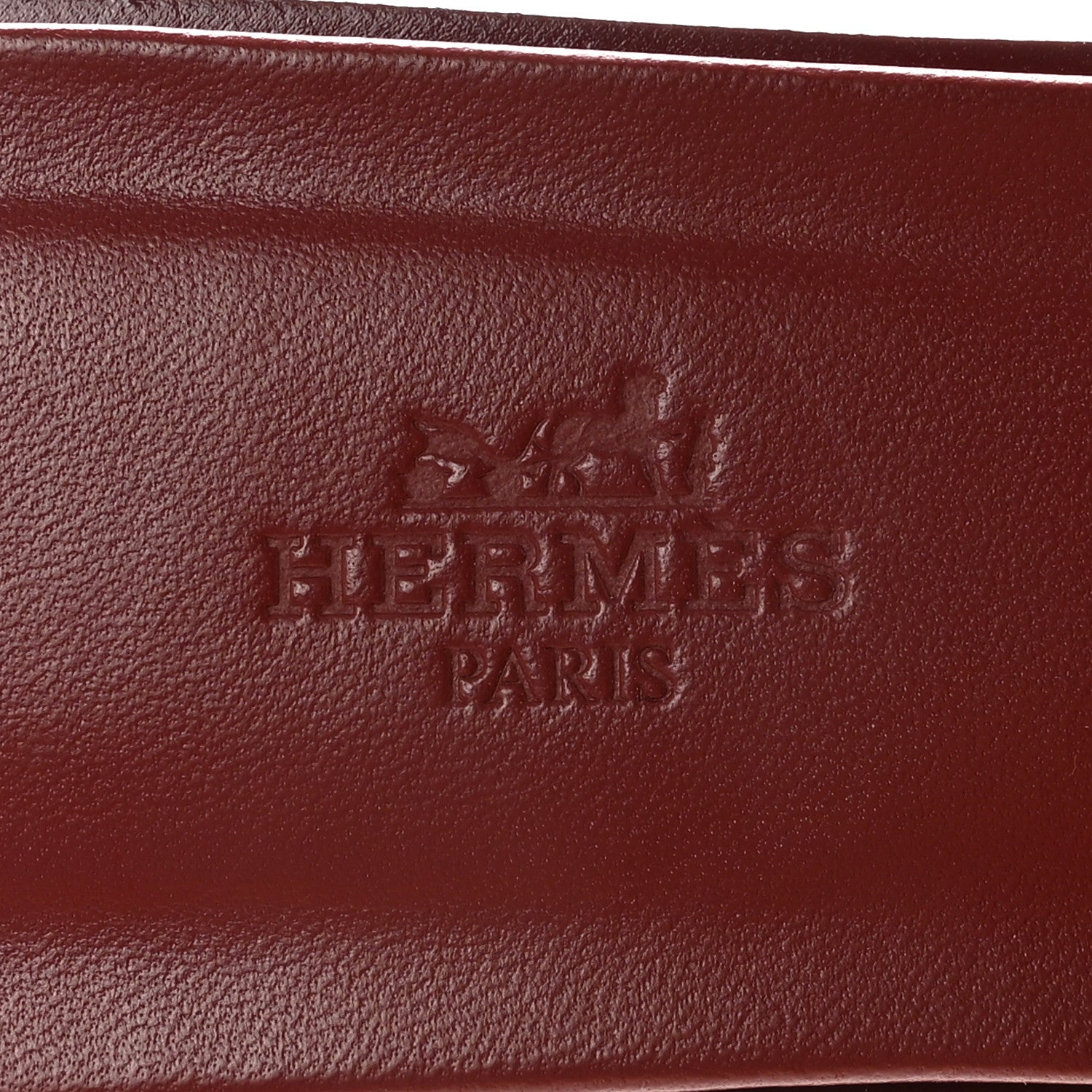Hermes Box Calfskin Oran Sandals 38.5 Rouge Tomette 8 of 10