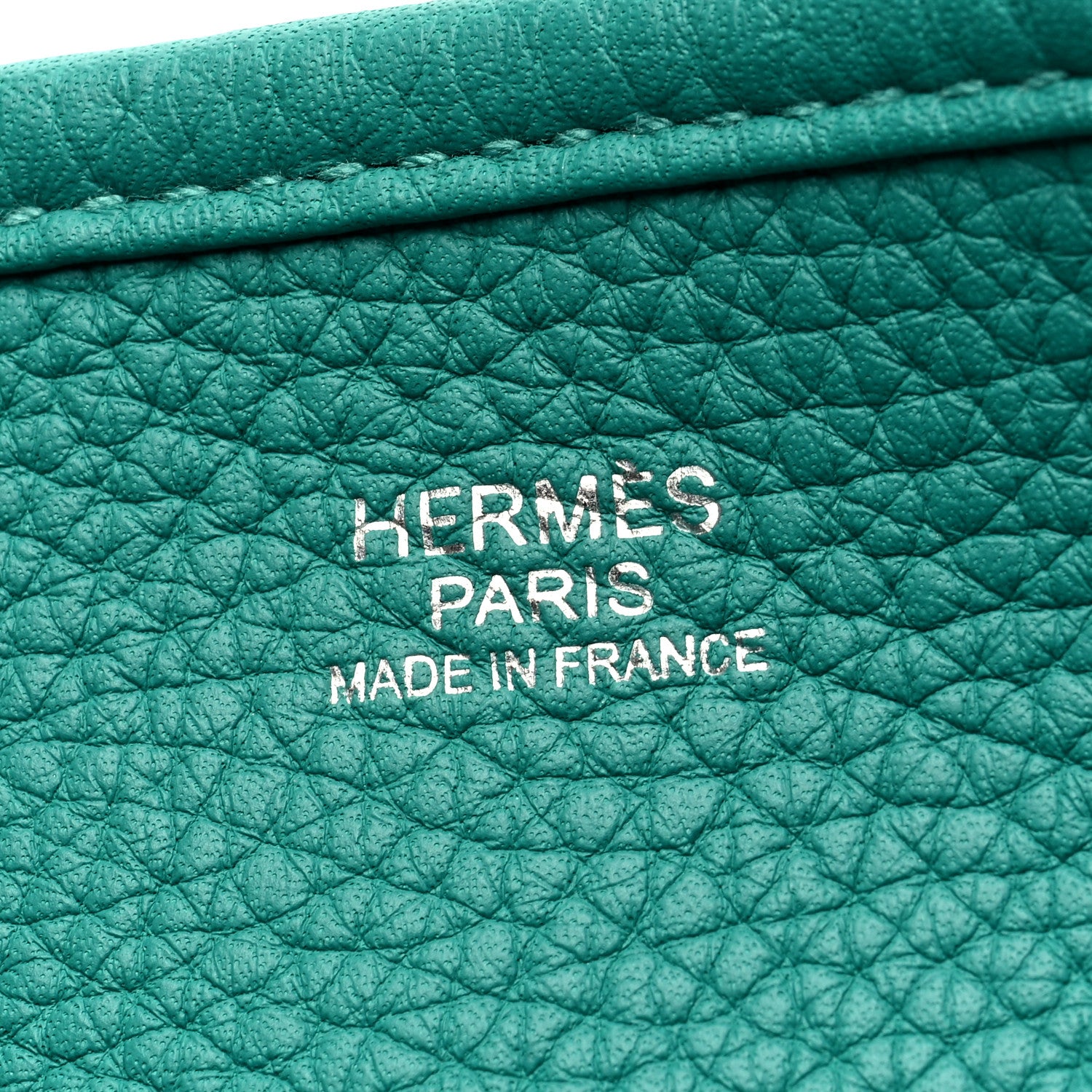 Hermes Taurillon Clemence Evelyne III GM Vert Verone 6 of 10