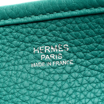Hermes Taurillon Clemence Evelyne III GM Vert Verone 6 of 10