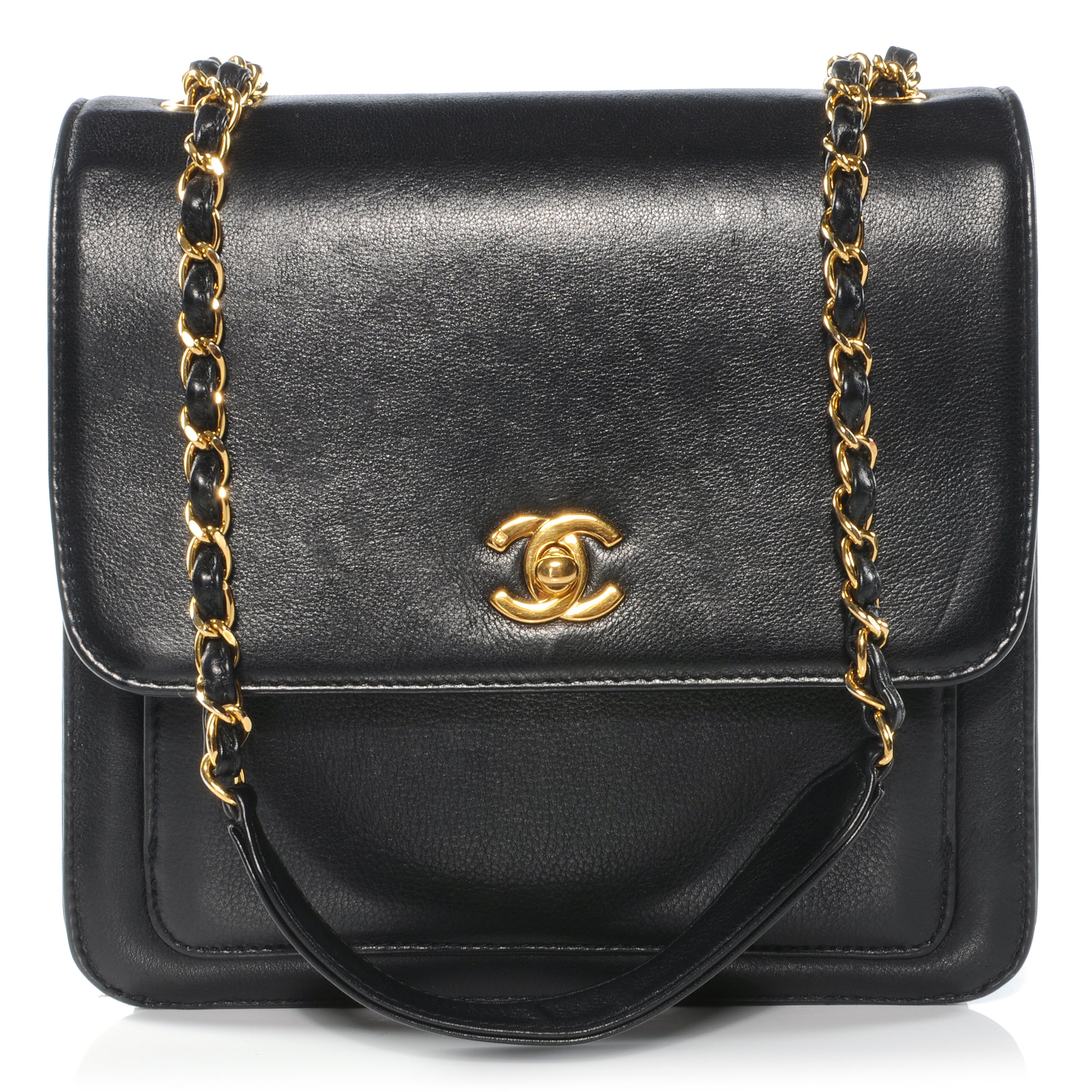 Chanel Calfskin CC Shoulder Bag Black 1 of 10