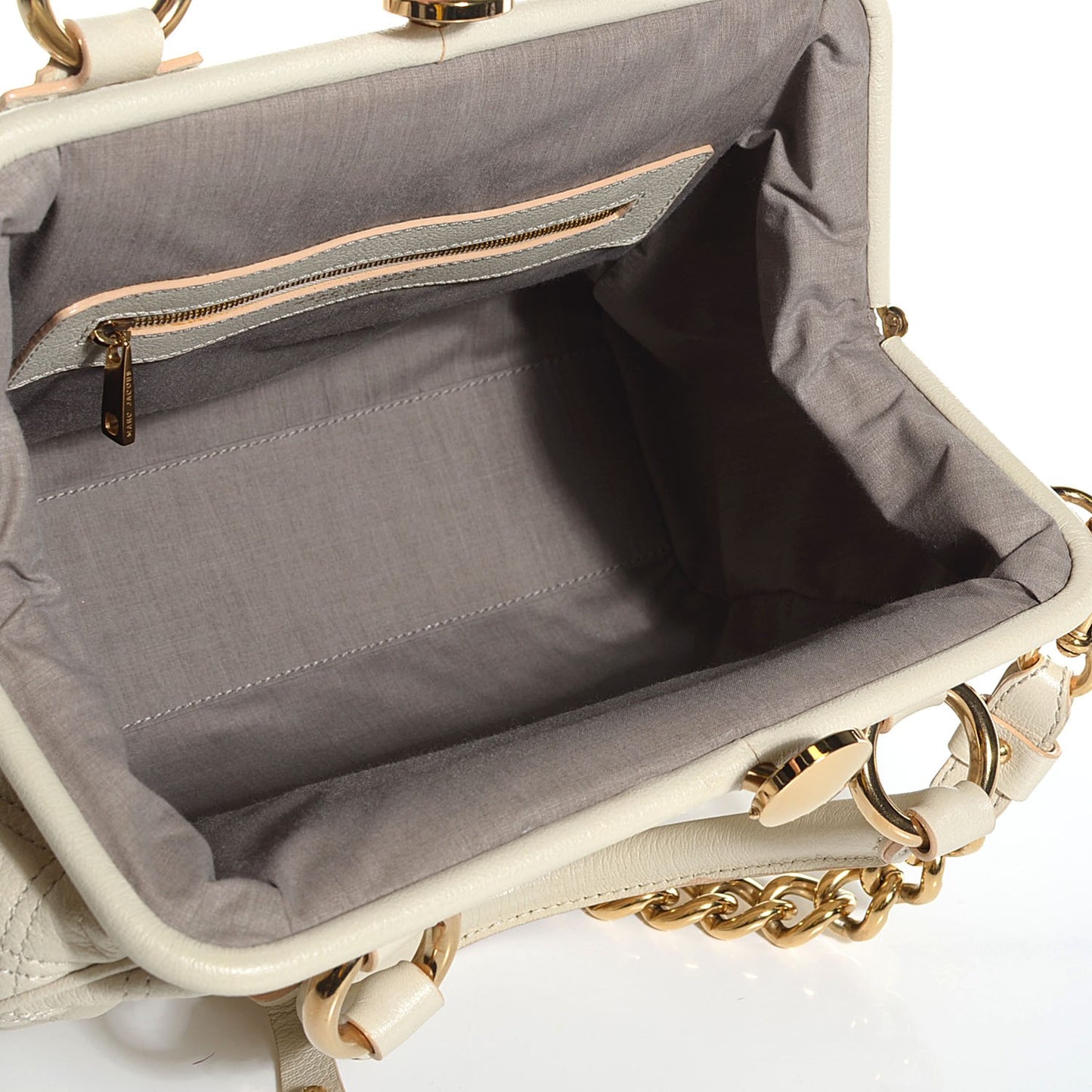 Calfskin Quilted Stam Milk