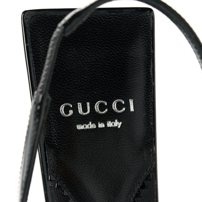Gucci Nappa Mallory Pointed Toe Slingback Sandal 39 Black 7 of 9