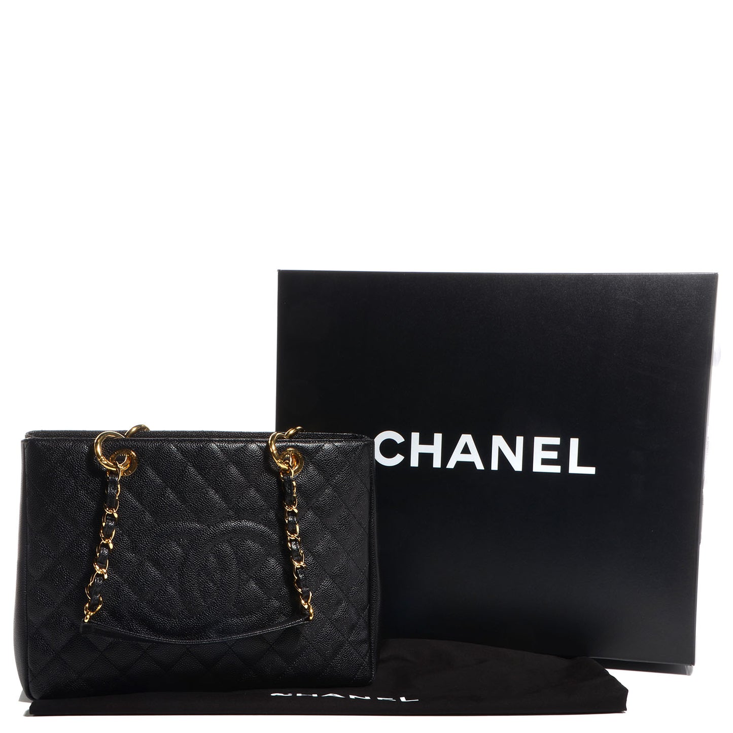 Caviar Grand Shopping Tote GST Black
