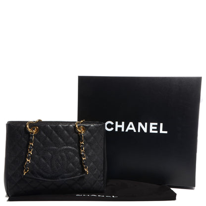 Chanel Caviar Grand Shopping Tote GST Black 4 of 8