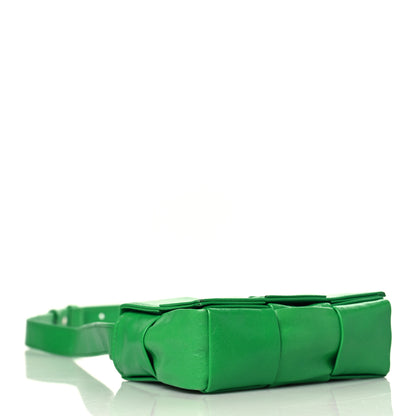 Bottega Veneta Crinkled Lambskin Maxi Intrecciato Extra Mini Cassette Crossbody Bag Parakeet 4 of 9