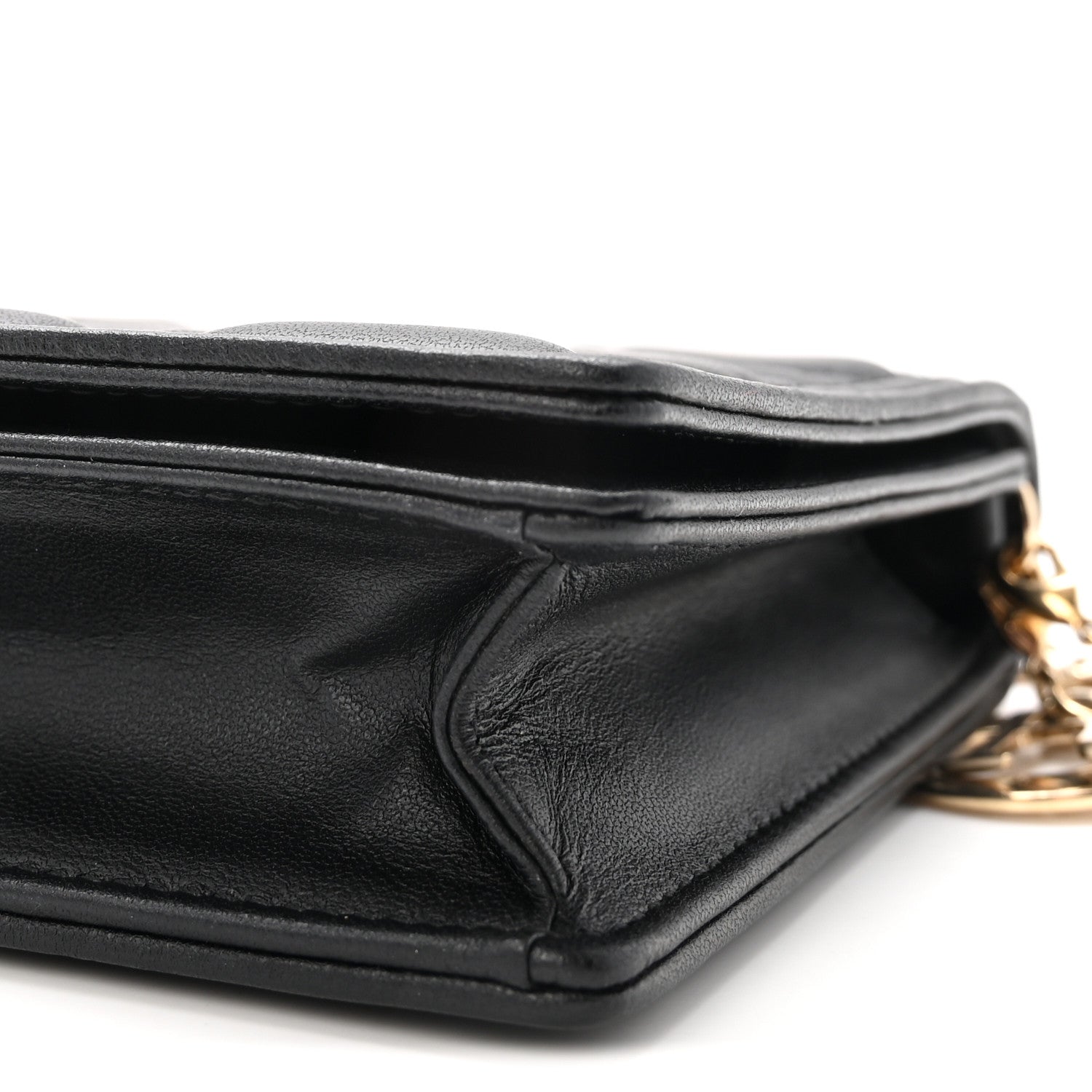 Christian Dior Lambskin Cannage Lady Dior Pouch Black 10 of 10