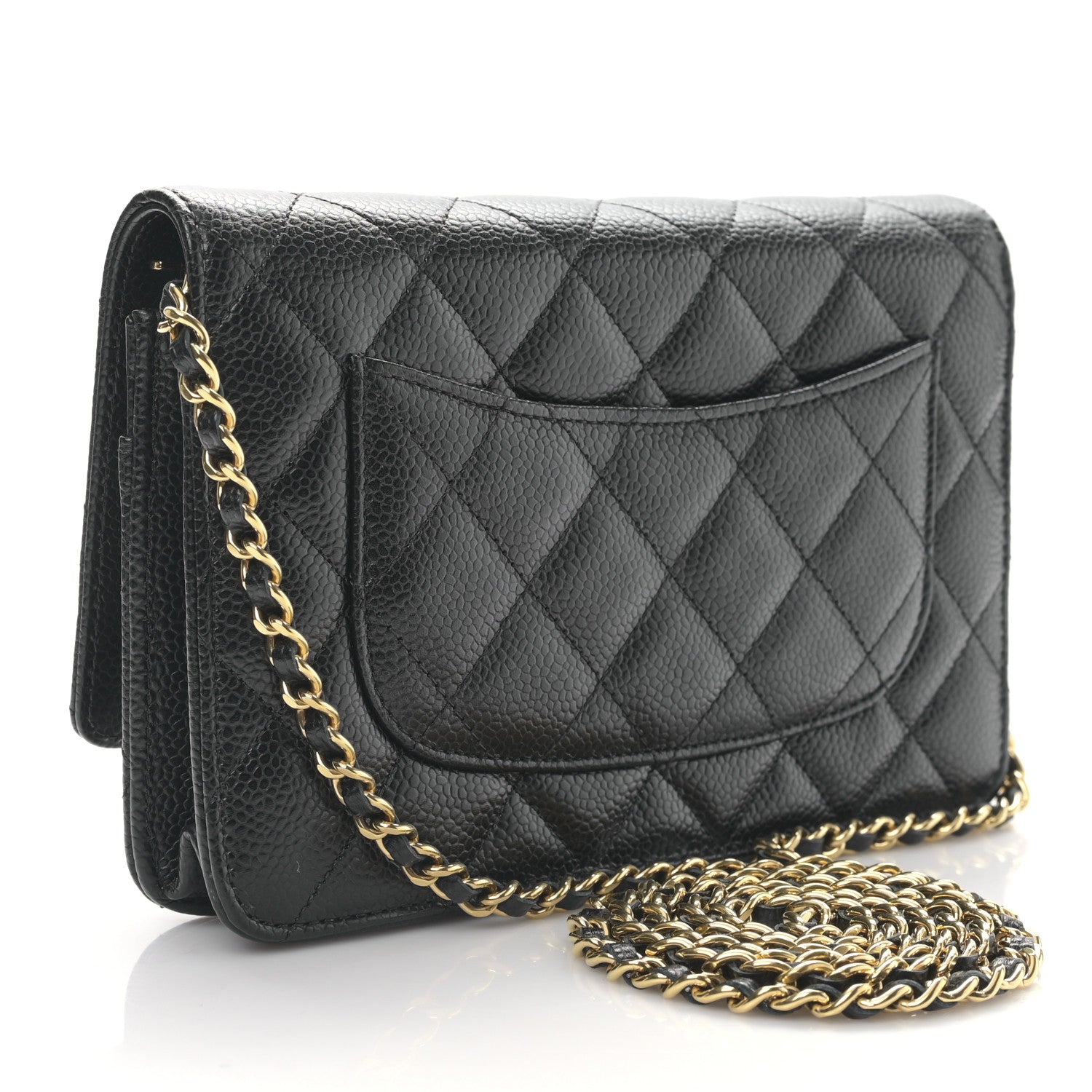 Chanel Caviar Quilted Wallet on Chain WOC Black 3 of 10